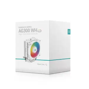 Кулер процесорний DeepCool AG300 WH ARGB (R-AG300-WHAMMN-G), Intel: 1700/1200/1151/1150/1155, AMD: AM5/AM4, 119х77х129 мм, 4-pin UA
