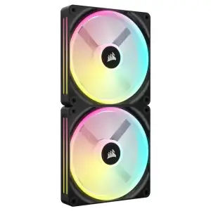 Вентилятор Corsair iCUE Link QX140 RGB PWM PC Fans Starter Kit with iCUE LINK System Hub (CO-9051004-WW), 140x140x25мм, 4-pin, чорний UA
