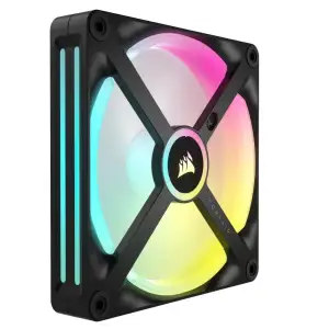 Вентилятор Corsair iCUE Link QX140 RGB PWM PC Fans Starter Kit with iCUE LINK System Hub (CO-9051004-WW), 140x140x25мм, 4-pin, чорний UA