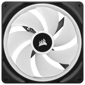 Вентилятор Corsair iCUE Link QX140 RGB PWM PC Fans Starter Kit with iCUE LINK System Hub (CO-9051004-WW), 140x140x25мм, 4-pin, чорний UA