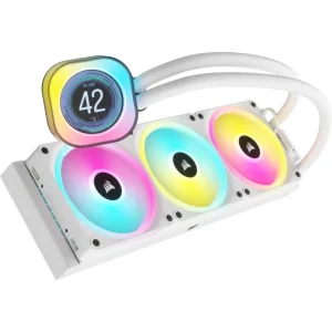Система водяного охолодження Corsair iCUE Link H150i LCD RGB Liquid CPU Cooler White (CW-9061010-WW) UA