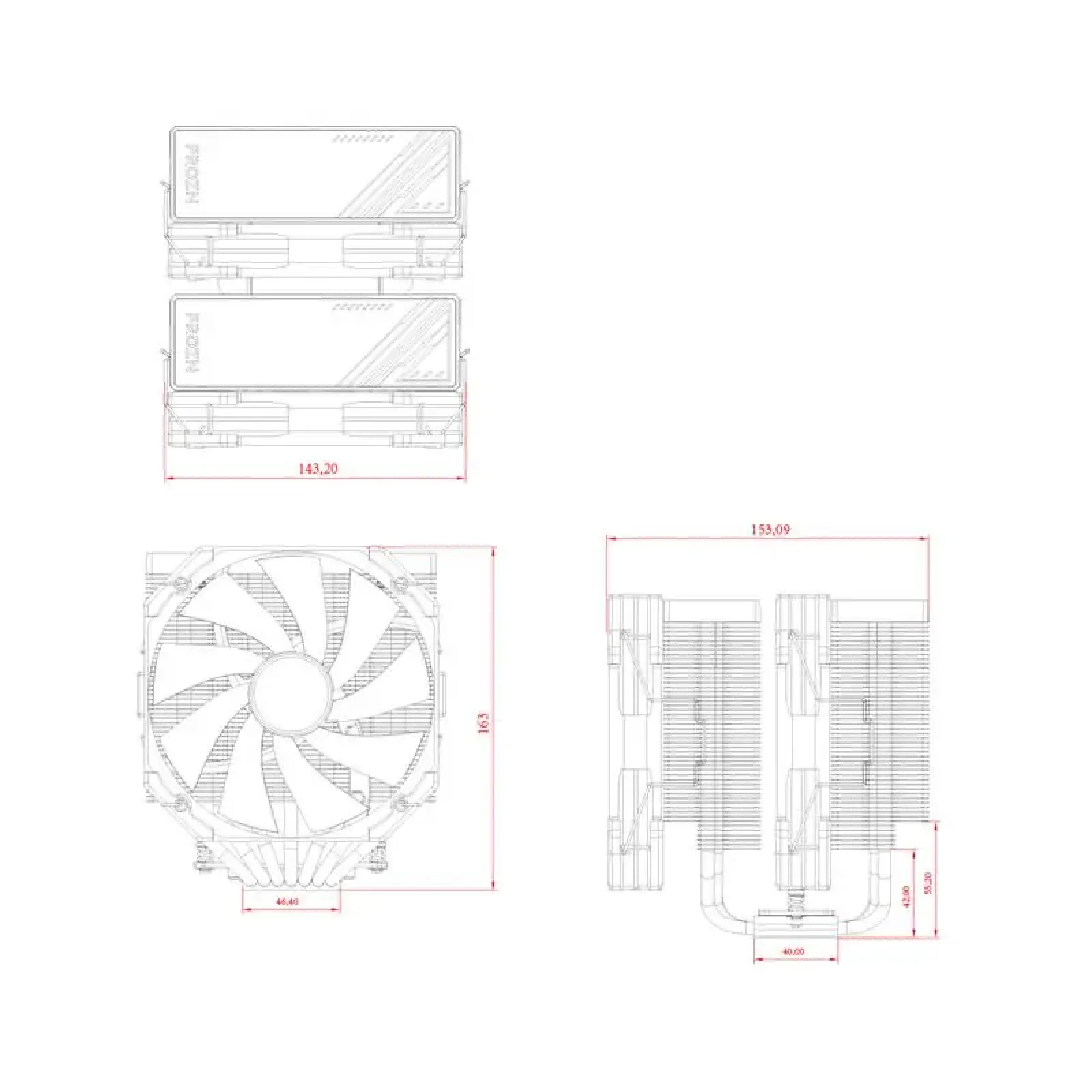 Кулер процесорний ID-Cooling Frozn A720 Black UA