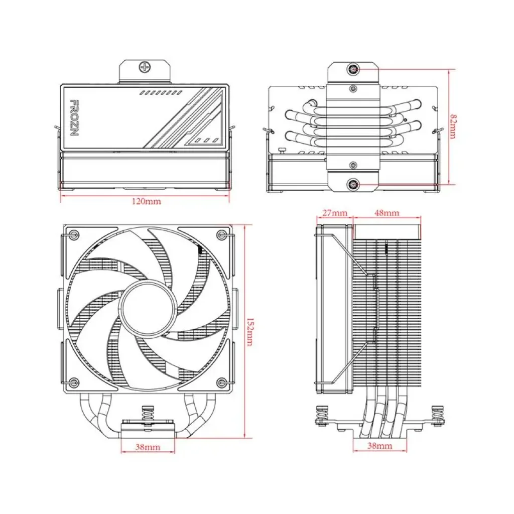Кулер процесорний ID-Cooling Frozn A410 ARGB White UA