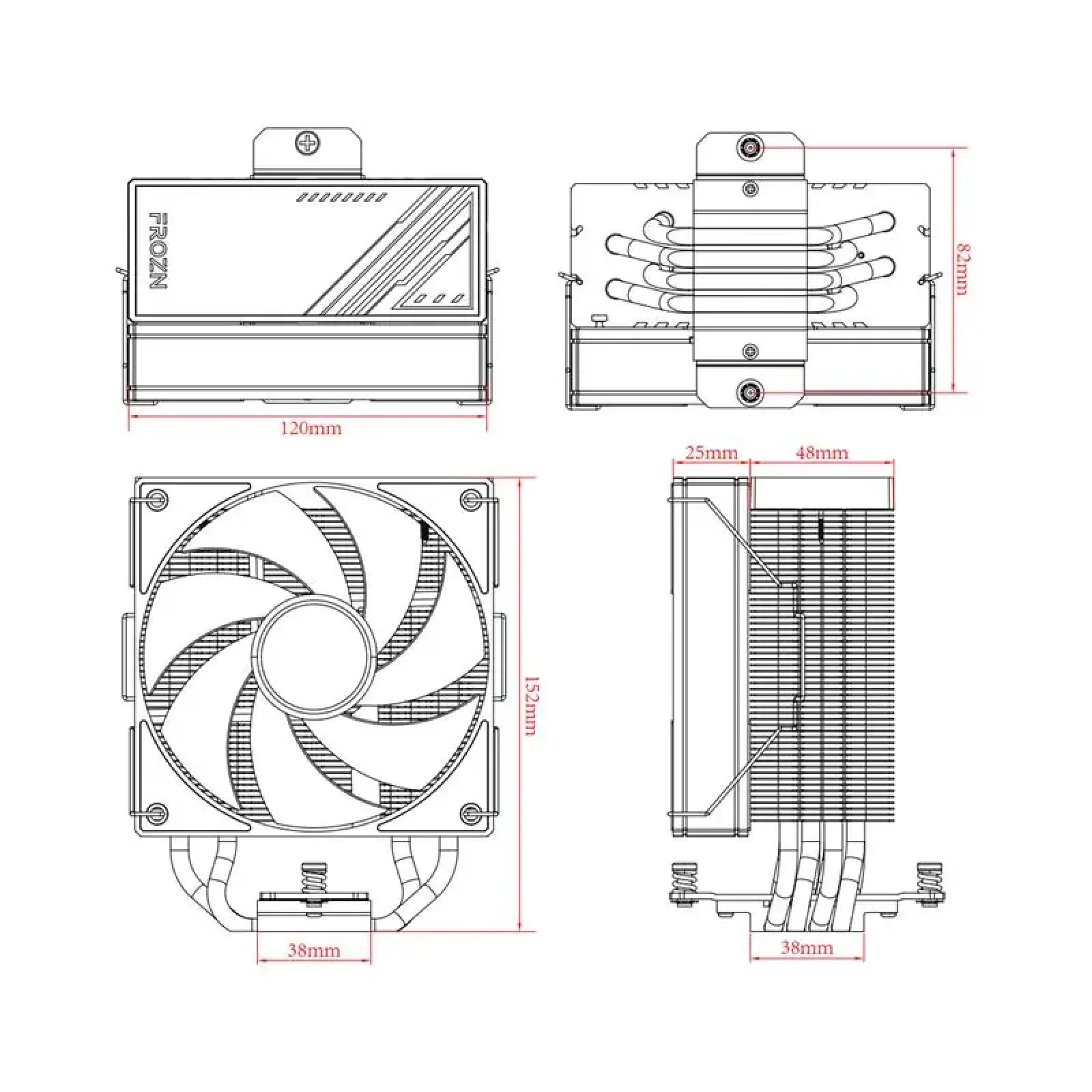 Кулер процесорний ID-Cooling Frozn A410 Black UA