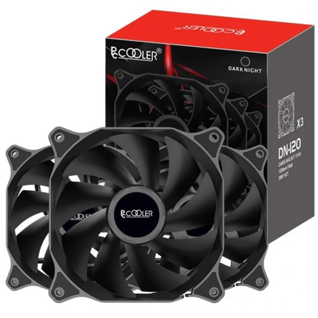 Вентилятор PCCooler DN 120 BK 3in1, 120x120x25мм, 3-pin, чорний UA
