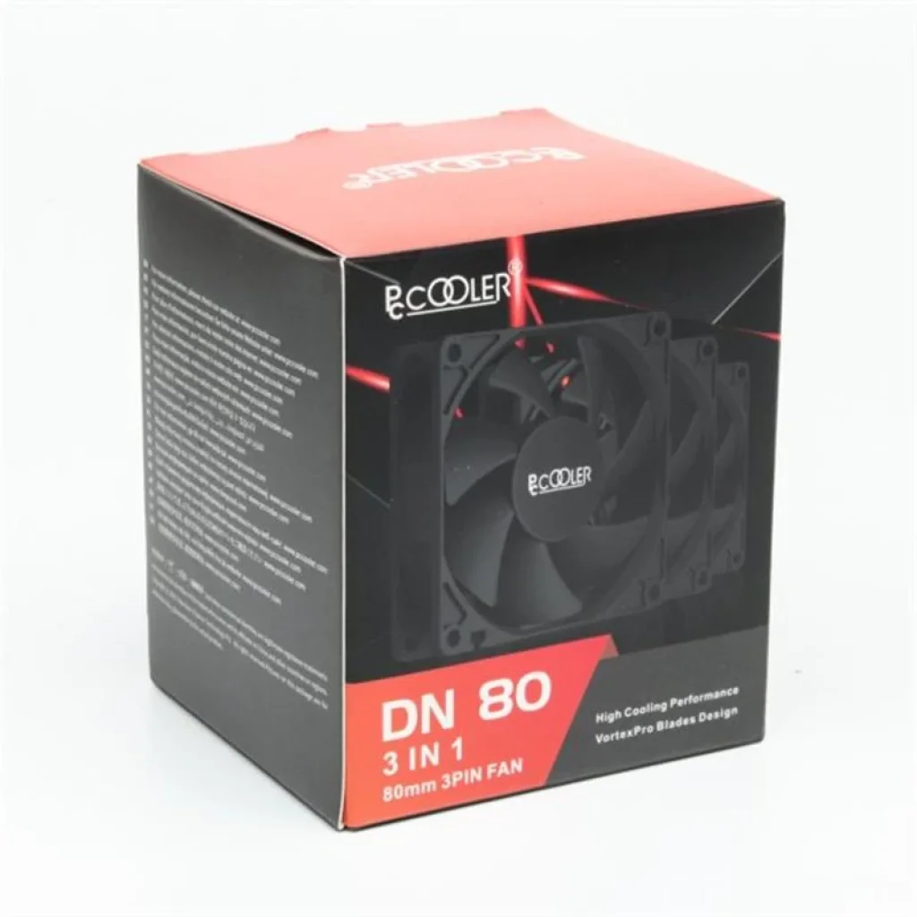 Вентилятор PCCooler DN 80 BK 3in1, 80x80x25мм, 3-pin, чорний UA
