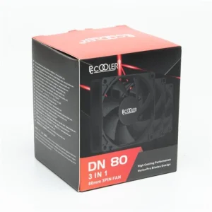 Вентилятор PCCooler DN 80 BK 3in1, 80x80x25мм, 3-pin, чорний UA
