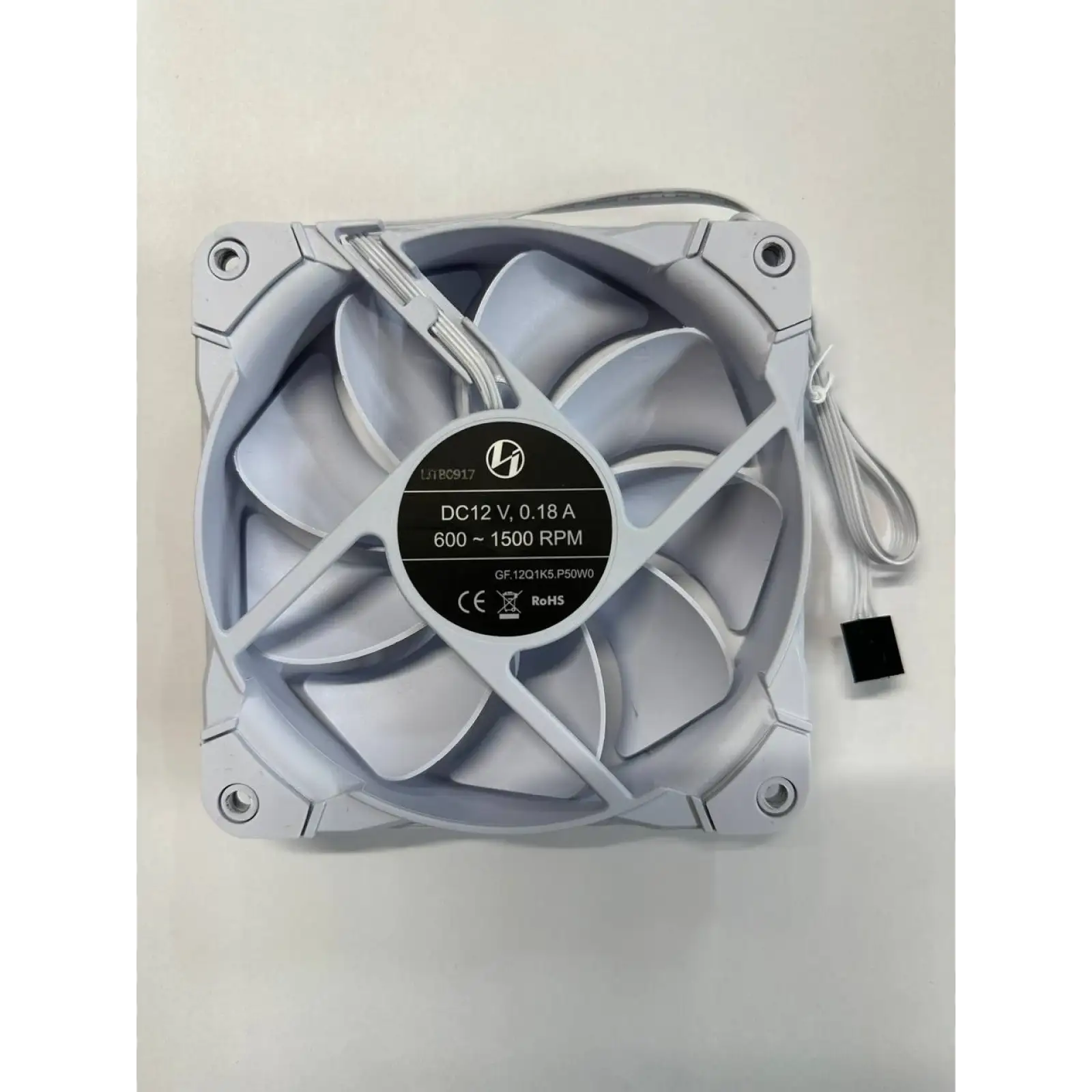 Вентилятор Lian Li GF.12Q1K5.P50W0 bulk, 120х120х25мм, 4-pin, білий UA