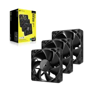 Вентилятор Corsair iCUE Link RX120 PWM Triple Pack (CO-9051010-WW), 120x120x25мм, 4-pin, чорний UA