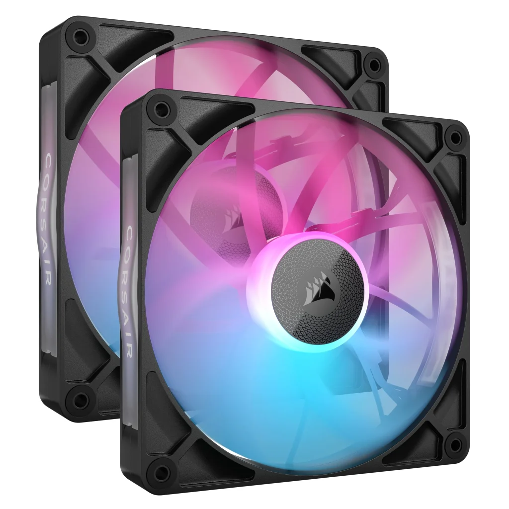 Вентилятор Corsair iCUE Link RX140 RGB PWM Dual Pack (CO-9051020-WW), 140x140x25мм, 4-pin, черный UA