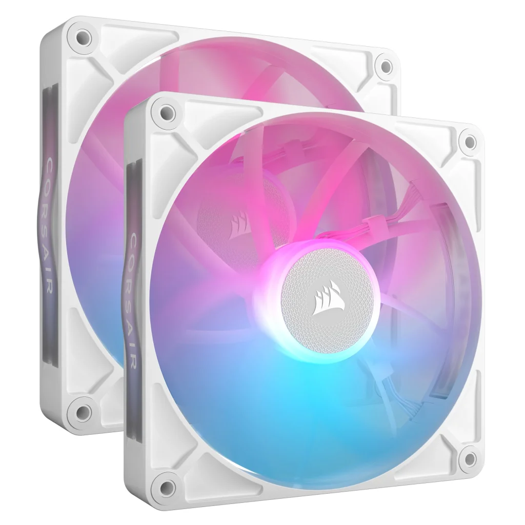Вентилятор Corsair iCUE Link RX140 RGB PWM White Dual Pack (CO-9051024-WW), 140x140x25мм, 4-pin, белый UA
