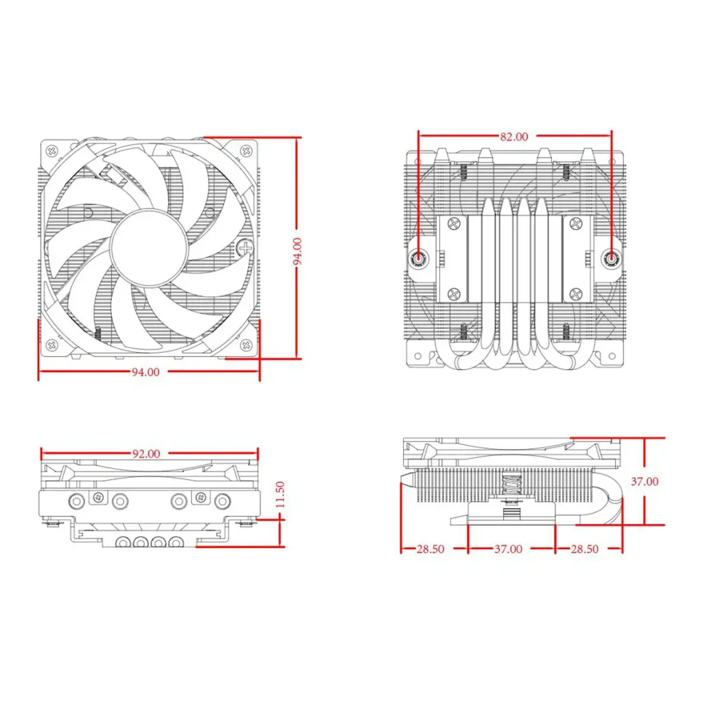 Кулер процесорний ID-Cooling IS-37-XT Black UA