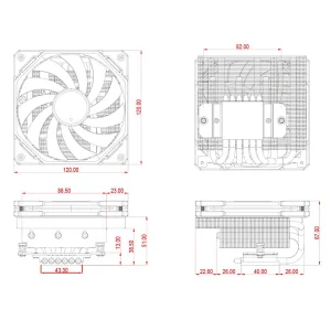 Кулер процесорний ID-Cooling IS-67-XT Black UA