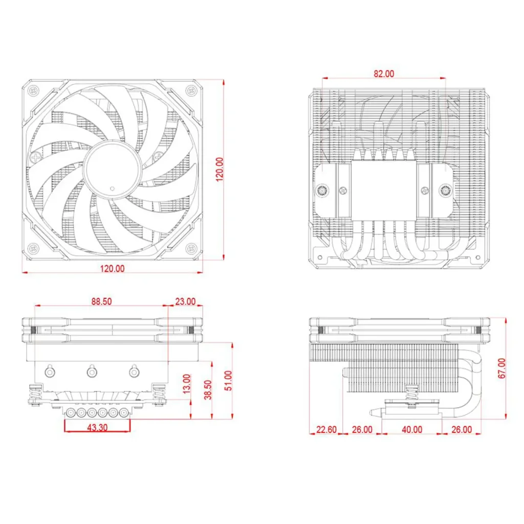 Кулер процесорний ID-Cooling IS-67-XT White UA