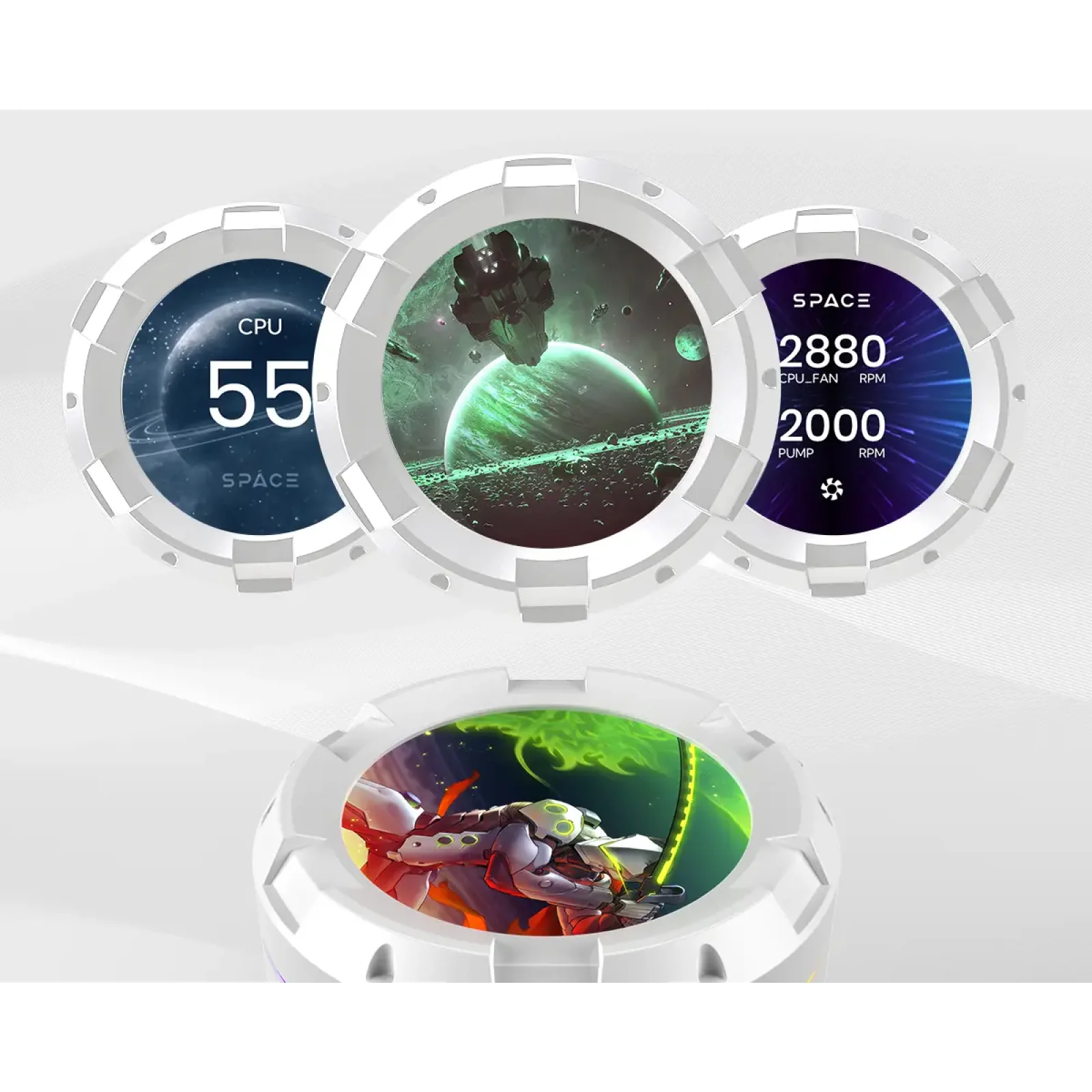 Система водяного охлаждения ID-Cooling Space LCD SL360 XE White UA