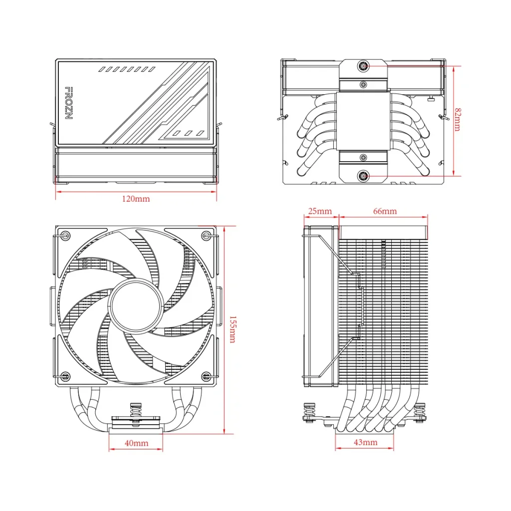 Кулер процесорний ID-Cooling Frozn A610 Black UA