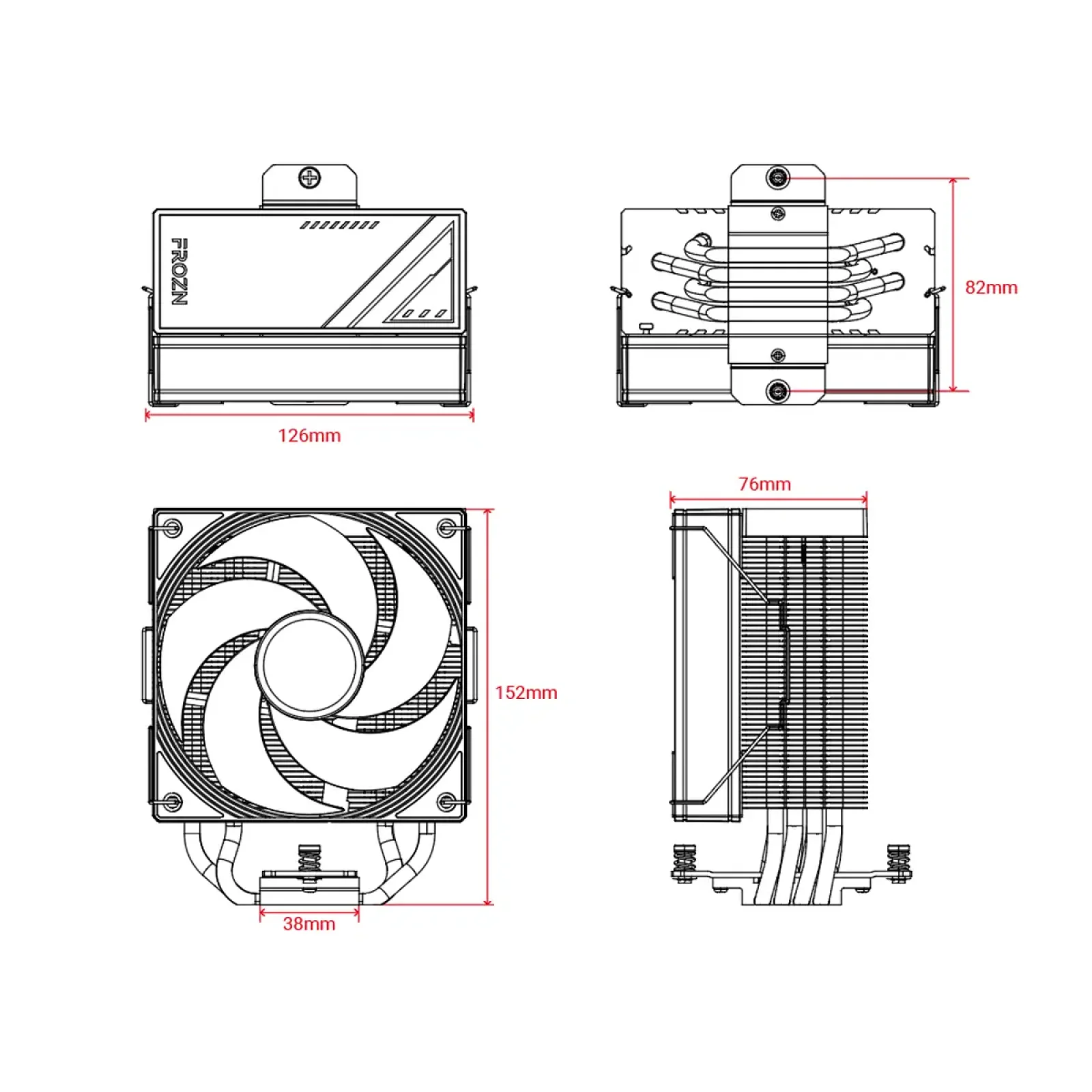 Кулер процесорний ID-Cooling Frozn A410 SE ARGB UA