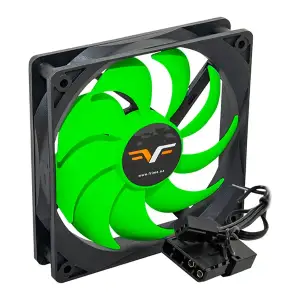Вентилятор Frime (FGF120HB3) 120x120x25мм, 3pin+Molex, Black/Green UA