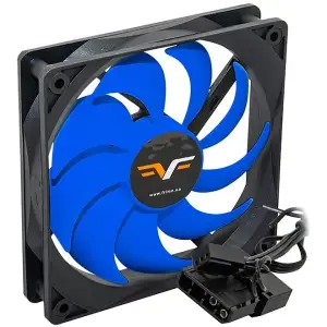 Вентилятор Frime (FBF120HB3) 120x120x25мм, 3pin+Molex, Black/Blue UA