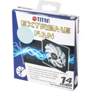 Вентилятор Titan TFD-14025 H 12 ZP/KE (RB), 140x140х25 мм, 4-pin UA
