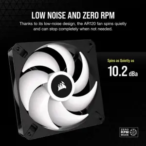 Вентилятор Corsair iCUE AR120 Digital RGB Black (CO-9050166-WW), 120x120x15мм, 4-pin PWM, чорний UA