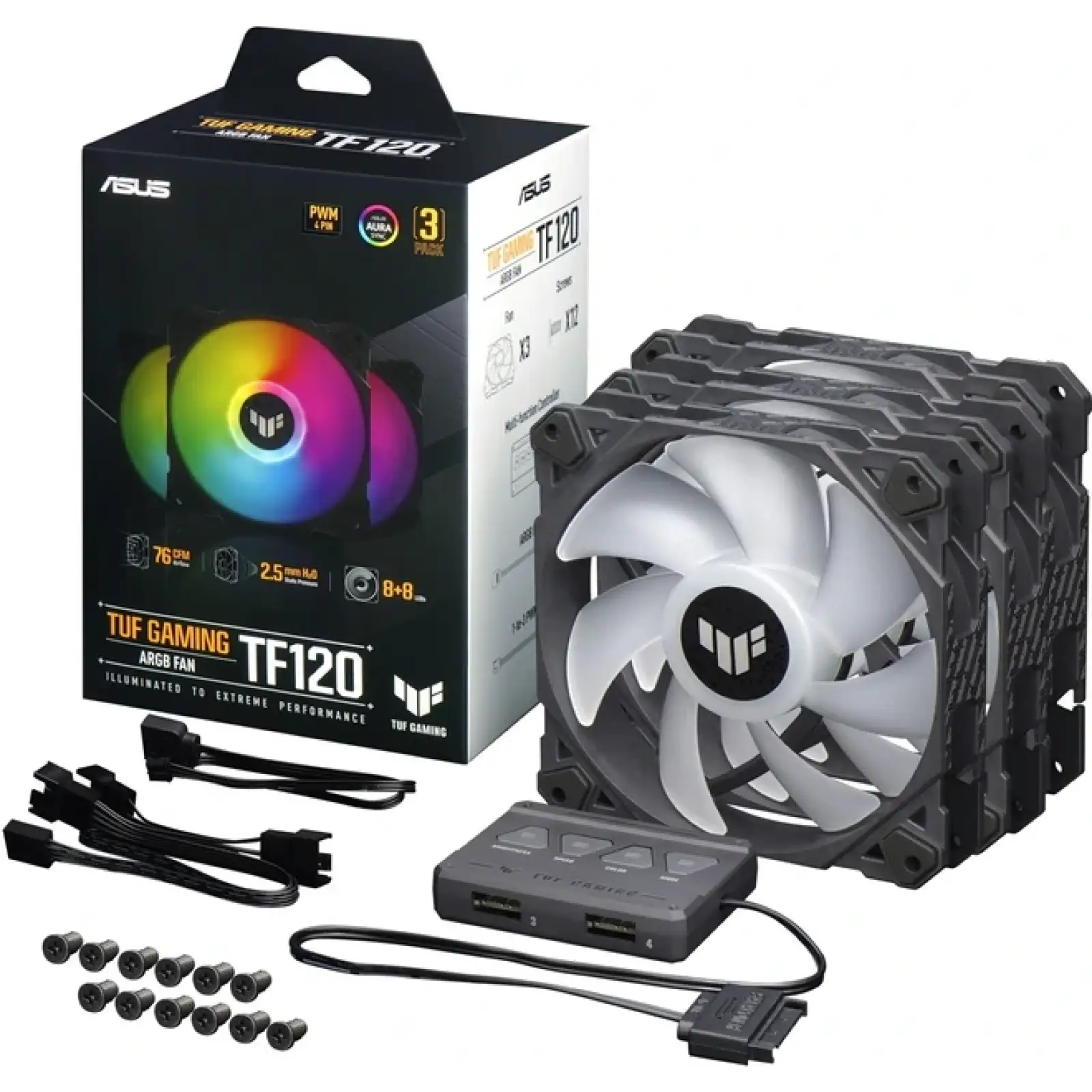 Вентилятор ASUS TUF Gaming TF120 ARGB 3IN1 (90DA0030-B09030) UA
