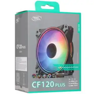 Вентилятор DeepCool CF120 Plus 3 IN 1, 120x120x26.5мм, 4-pin, чорний з білим, DP-F12-AR-CF120P-3P UA