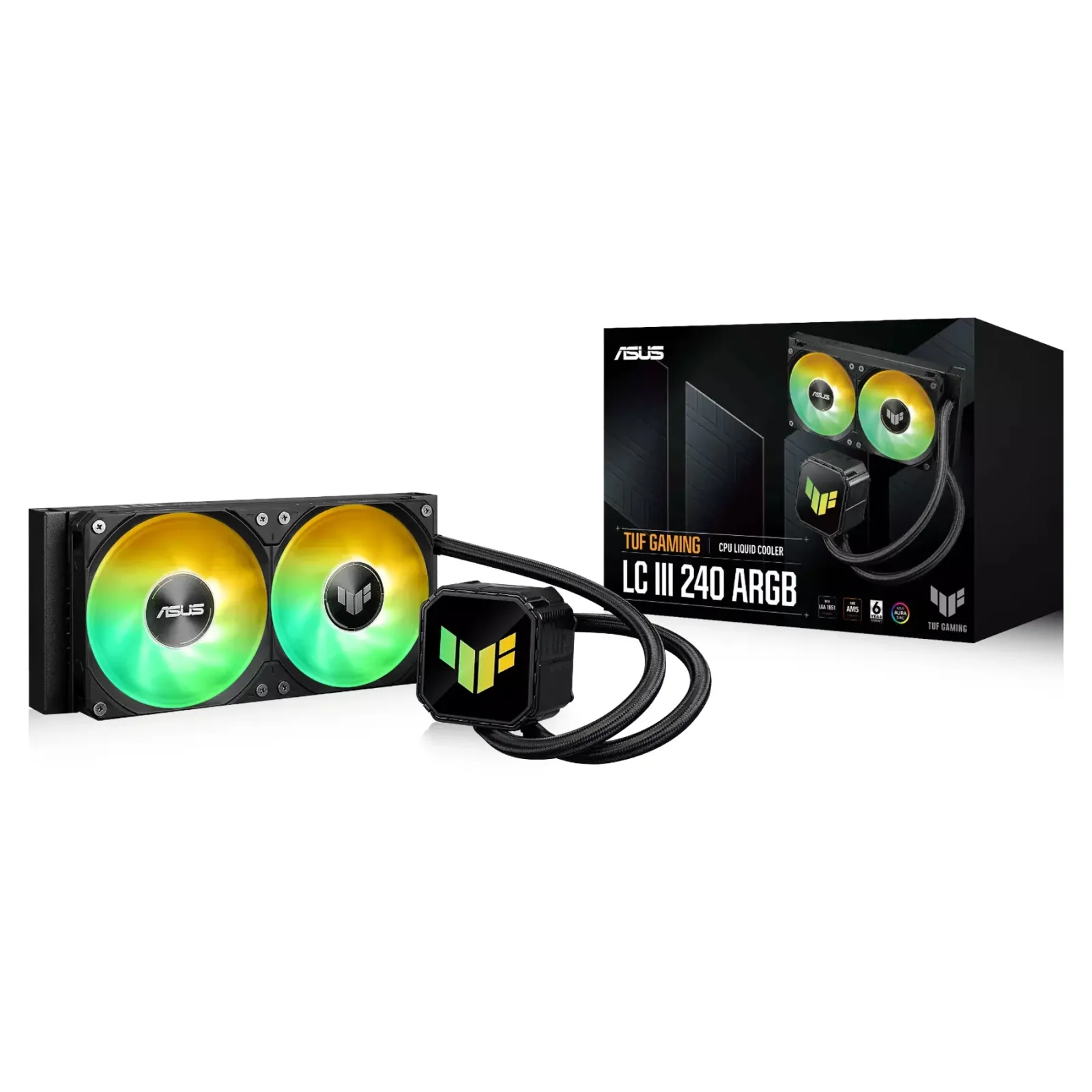 Система водяного охолодження Asus TUF Gaming LC III 240 ARGB (90RC01J1-B0EAY0) UA