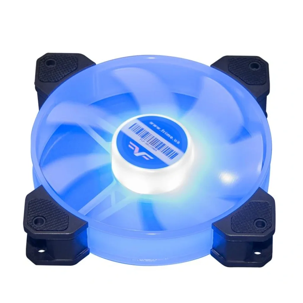 Вентилятор Frime Iris LED Fan Mid Blue (FLF-HB120MB8), 120х120х25 мм, 3-pin Molex, Blue UA