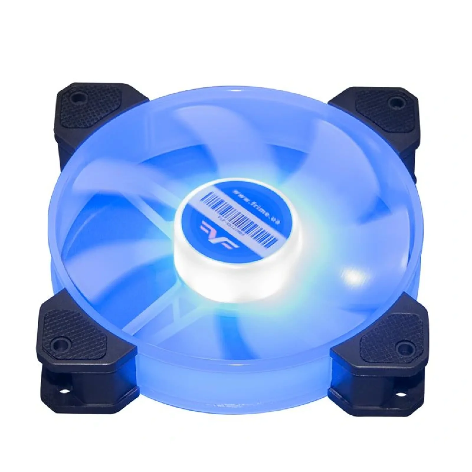 Вентилятор Frime Iris LED Fan Mid Blue (FLF-HB120MB8), 120х120х25 мм, 3-pin Molex, Blue UA