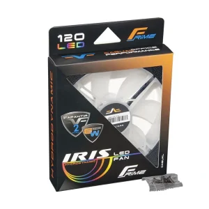 Вентилятор Frime Iris LED Fan Mid Blue (FLF-HB120MB8), 120х120х25 мм, 3-pin Molex, Blue UA