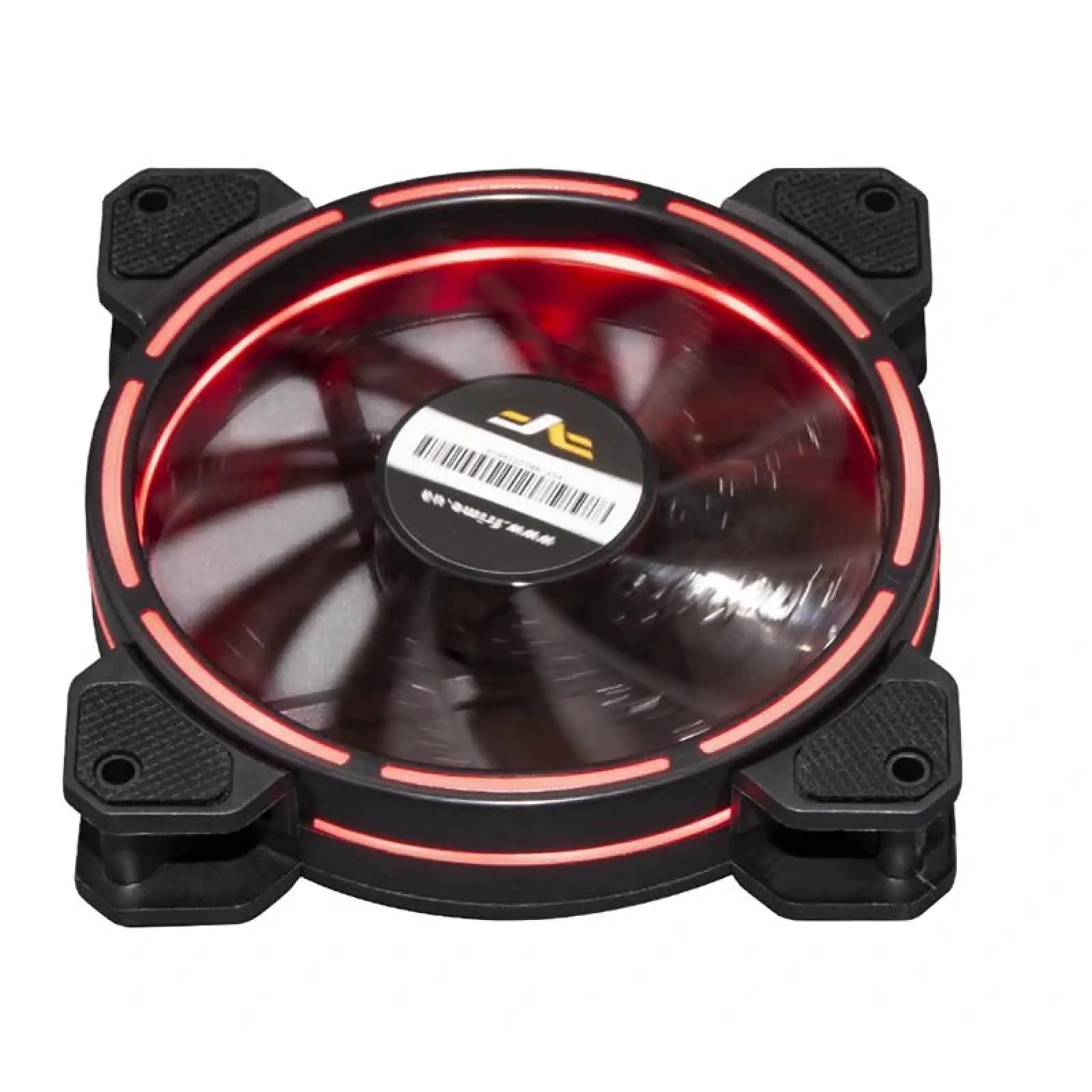 Вентилятор Frime Iris LED Fan Think Ring Red (FLF-HB120TRR16), 120х120х25 мм, 3-pin Molex, Black UA