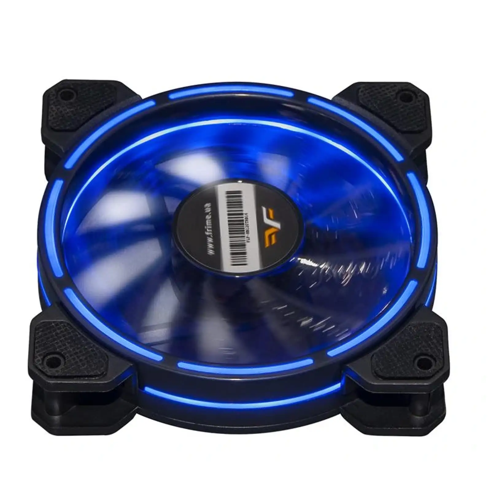 Вентилятор Frime Iris LED Fan Think Ring Blue (FLF-HB120TRB16), 120х120х25 мм, 3-pin Molex, Black UA