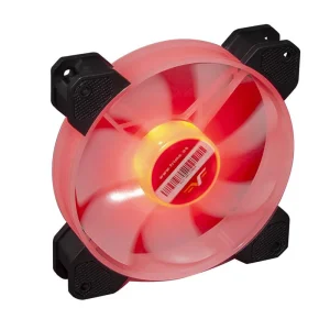 Вентилятор Frime Iris LED Fan Mid Red (FLF-HB120MR8), 120х120х25 мм, 3-pin Molex, Black/White UA