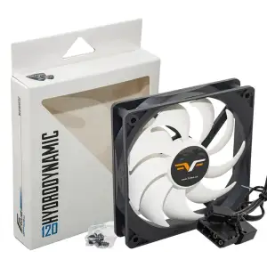 Вентилятор Frime (FWF120HB3) 120x120x25мм, 3-pin+Molex, Black/White UA