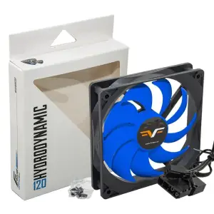 Вентилятор Frime (FBF120HB3) 120x120x25мм, 3pin+Molex, Black/Blue UA