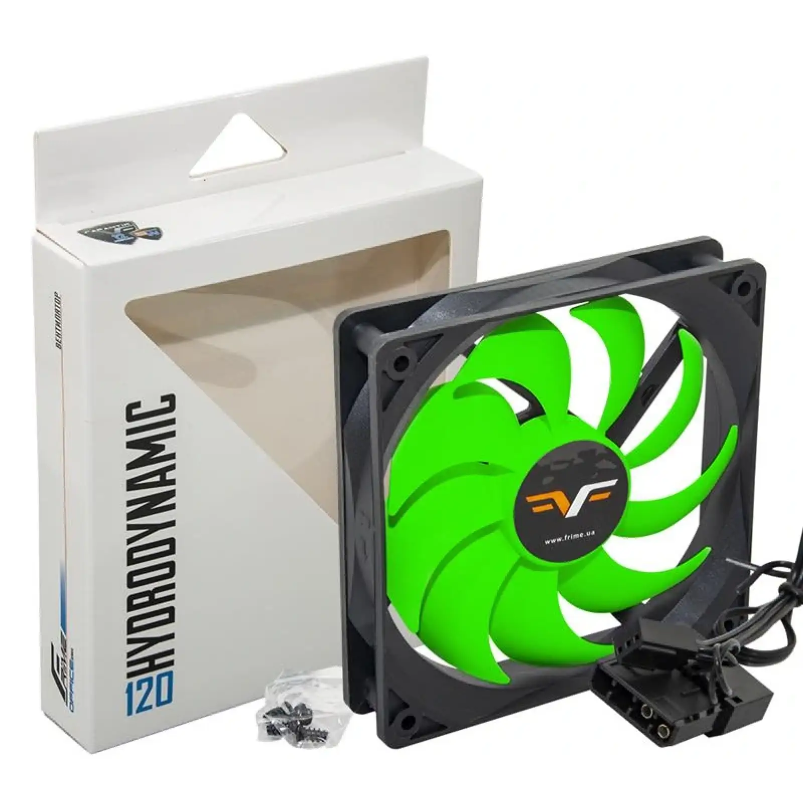 Вентилятор Frime (FGF120HB3) 120x120x25мм, 3pin+Molex, Black/Green UA