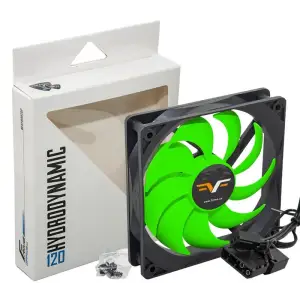 Вентилятор Frime (FGF120HB3) 120x120x25мм, 3pin+Molex, Black/Green UA