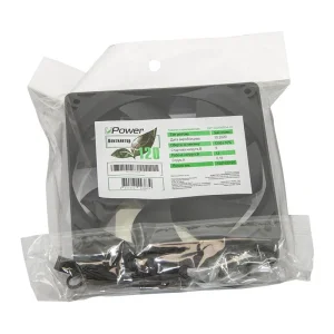 Вентилятор UPower UP12025HB34.12, 120х120х25 мм, 3pin+Molex, Black UA