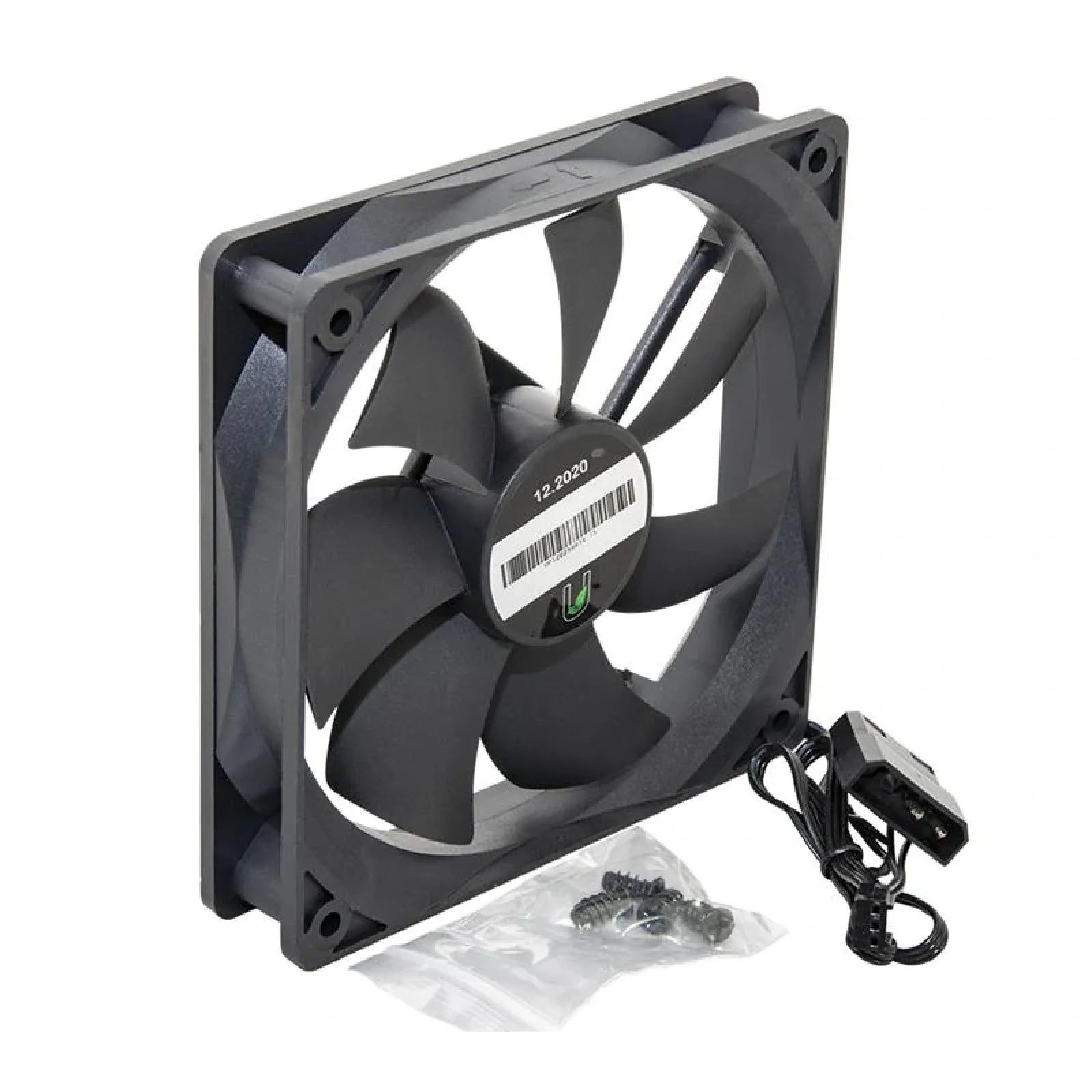 Вентилятор UPower UP12025HB34.15, 120х120х25 мм, 3pin+Molex, Black UA