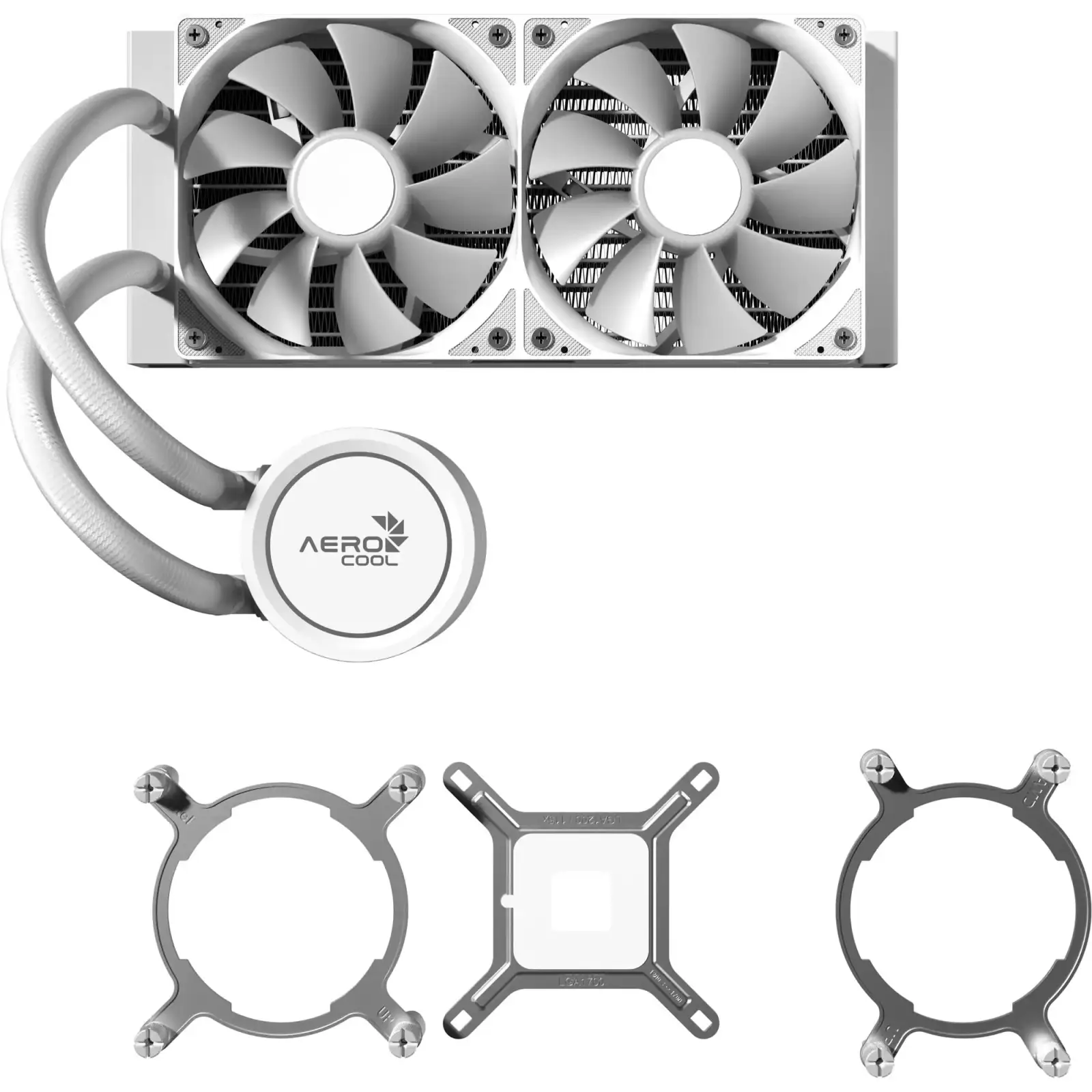 Система водяного охолодження AeroCool Abyss L240R White (ACLA-AB24117.21) UA