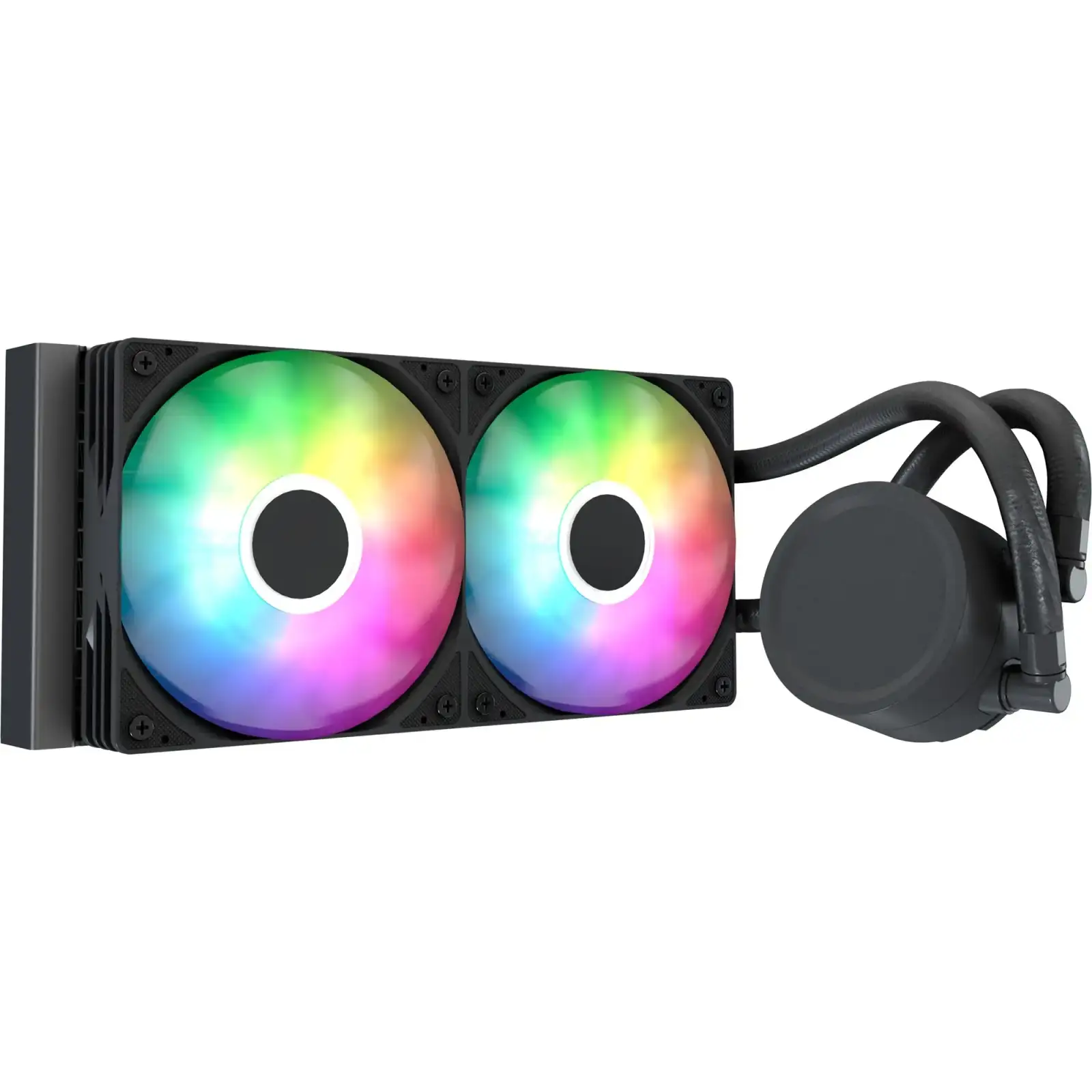 Система водяного охолодження AeroCool Abyss L240R Digi Black (ACLA-AD24117.11) UA