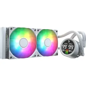 Система водяного охлаждения AeroCool Abyss L240R Digi White (ACLA-AD24117.21) UA