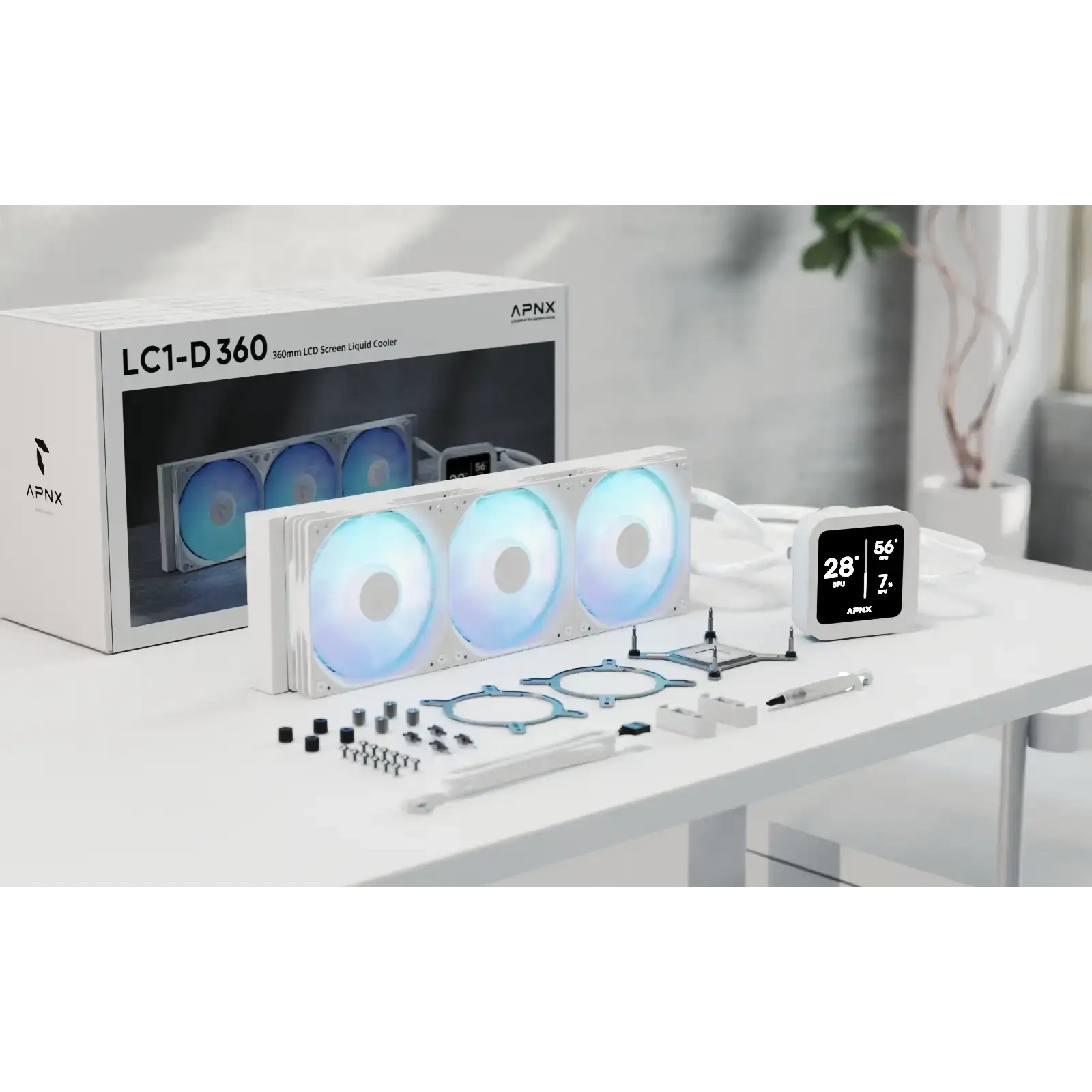 Система водяного охолодження APNX LC1-D 360 WH (APLA-SV36117.21) UA