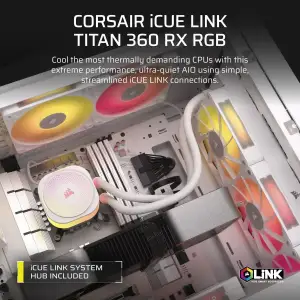 Система водяного охлаждения Corsair Icue Link Titan 360 White (CW-9061021-WW) UA