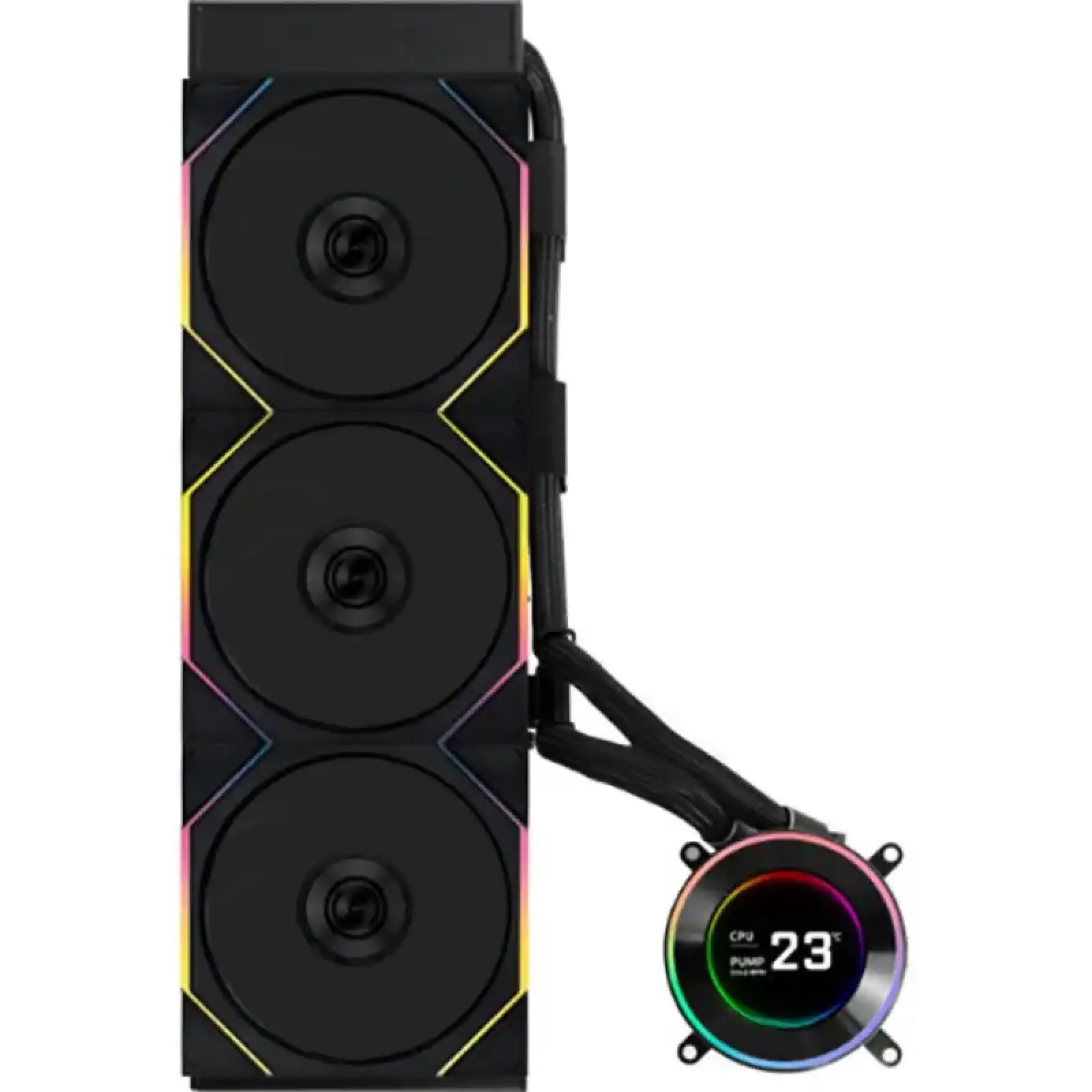 Система водяного охолодження Lian Li HydroShift II LCD-C 360TL Black (G89.GHS2LCD36TB.00) UA