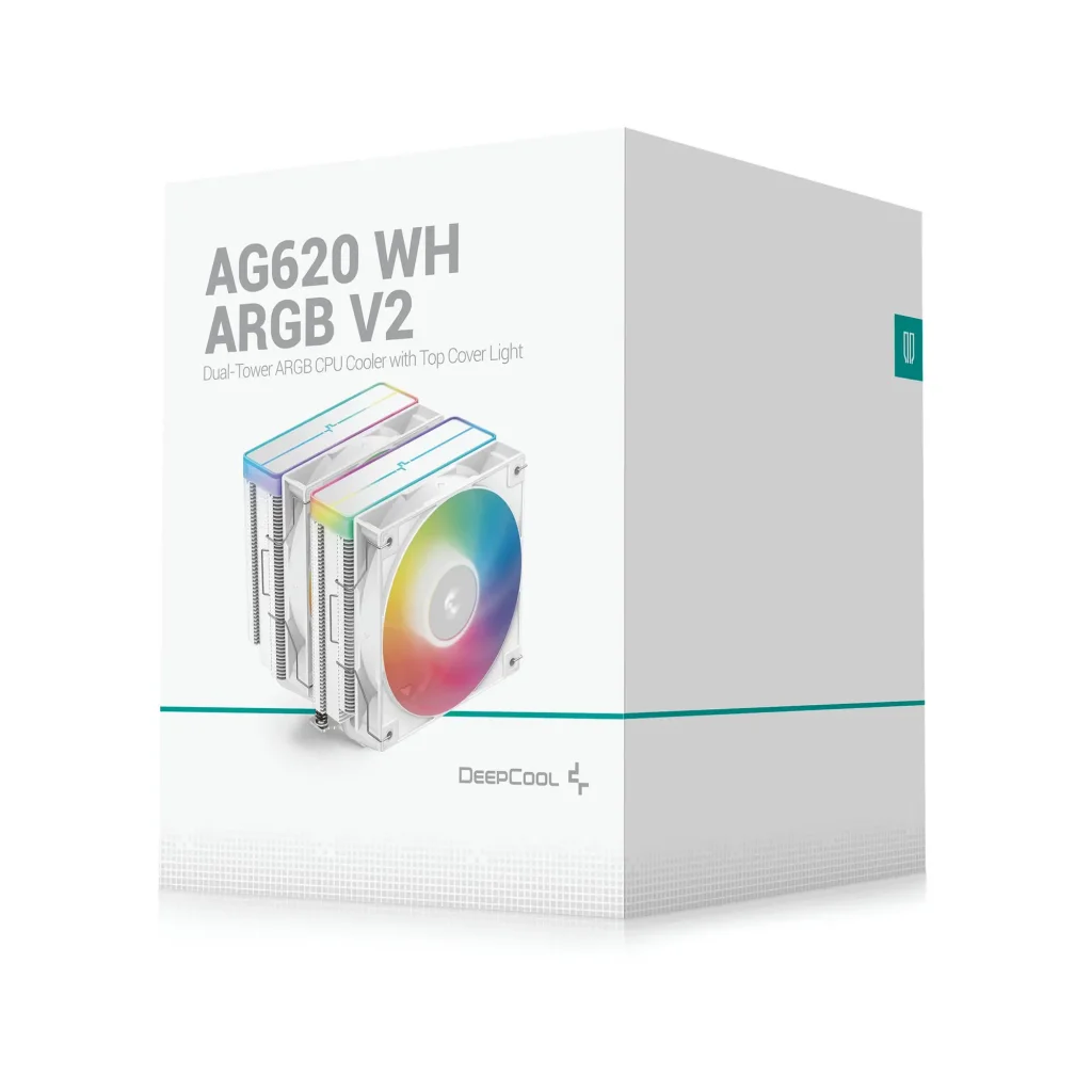Кулер процессорный DeepCool AG620 WH ARGB V2 (R-AG620-WHAMMN-GJD) UA