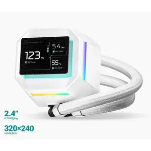 Система водяного охлаждения DeepCool LM240 WH (R-LM240-WHDMMC-1) UA