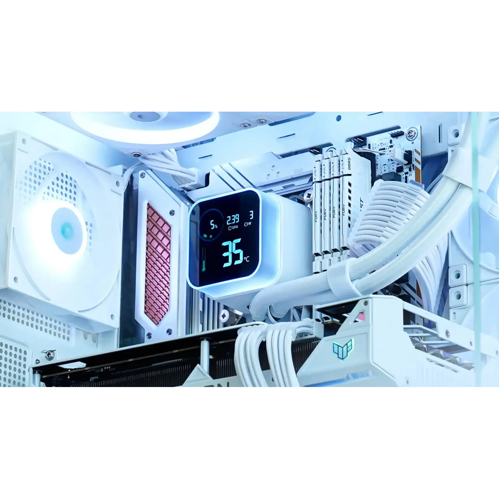 Система водяного охлаждения DeepCool LQ360 Ultra ARGB WH (R-LQ360-WHASMC-G-1) UA