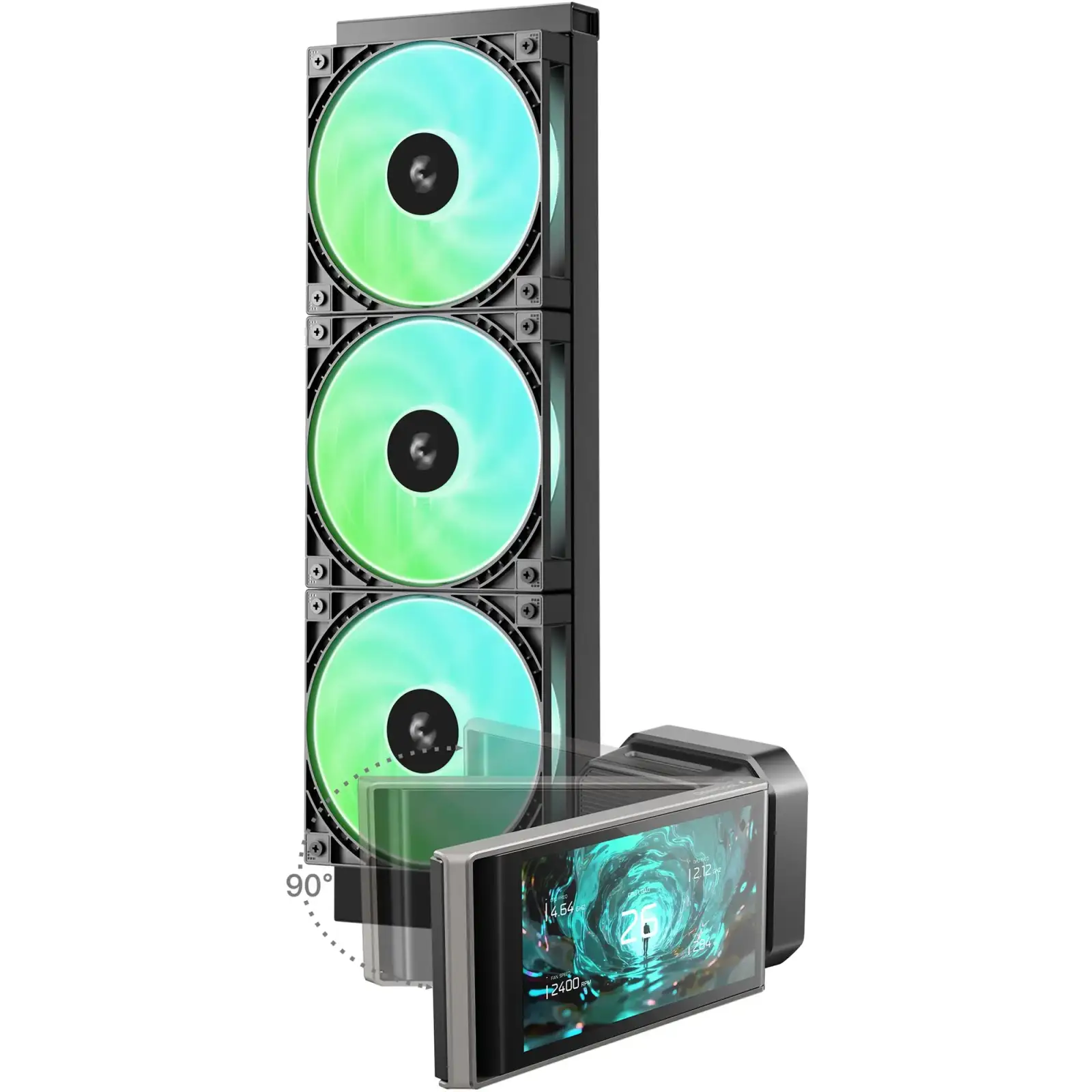 Система водяного охлаждения DeepCool LT360 Vision ARGB Black (R-LT360VISION-BKAMMC-G-1) UA